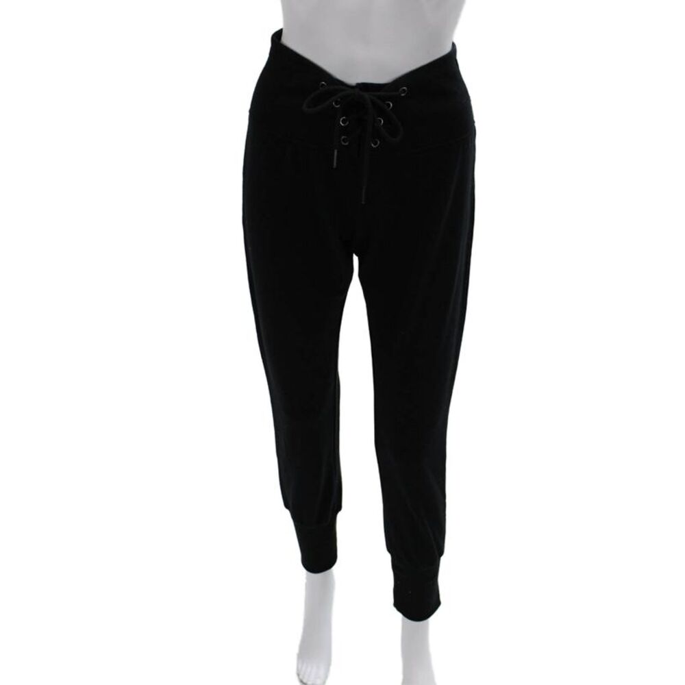 Sundays Women Jogger Sweatpants Black Drawstring Size 1